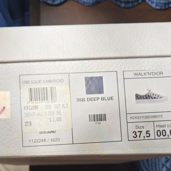 Dior Walk'n'Dior Sneakers in Deep Blue